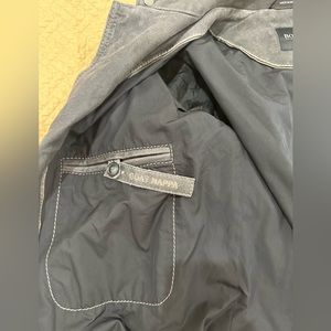 Hugo boss, leather suede jacket made from goat Napa. 46R
